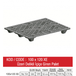 100-120-XE ÜZERİ DELİKLİ İÇİÇE GİREN RAF PALETİ