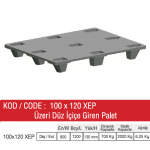 100-120-XEP ÜZERİ DÜZ İÇİÇE GİREN RAF PALETİ
