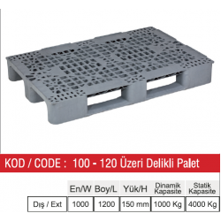 100-120 ÜZERİ DELİKLİ RAF PALETİ
