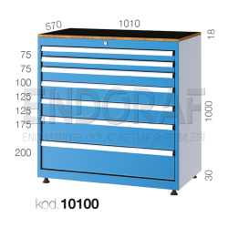 10100 KODLU 7 ÇEKMECELİ DOLAP