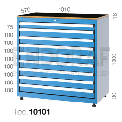 10101 KODLU 9 ÇEKMECELİ DOLAP