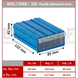 102 Kodlu Plastik Çekmeceli Kutu