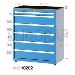 10202 KODLU 6 ÇEKMECELİ DOLAP