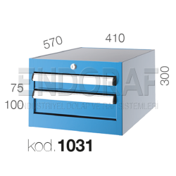 1031 KODLU 2 ÇEKMECELİ DOLAP 1031