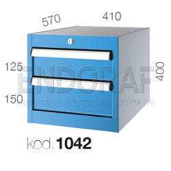 1042 KODLU 2 ÇEKMECELİ DOLAP