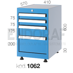1062 KODLU 4 ÇEKMECELİ DOLAP