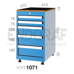 1071 KODLU 5 ÇEKMECELİ DOLAP 