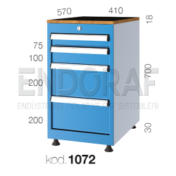 1072 KODLU 4 ÇEKMECELİ DOLAP 