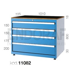 11082 KODLU 4 ÇEKMECELİ DOLAP