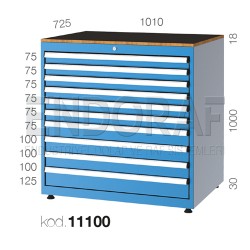 11100 KODLU 10 ÇEKMECELİ DOLAP