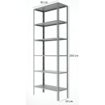 43x93x250 cm Çelik Raf 2543