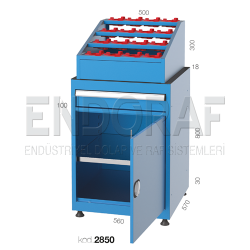 2850 KODLU CNC SEHPALI, ÇEKMECELI, RAFLI CNC TAKIM DOLABI