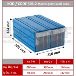 501-2 Kodlu Plastik Çekmeceli Kutu