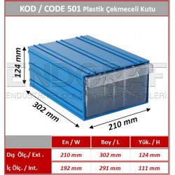 501 Kodlu Plastik Çekmeceli Kutu
