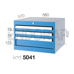 5041 KODLU 3 ÇEKMECELİ DOLAP 