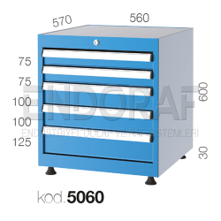 5060 KODLU 5 ÇEKMECELİ DOLAP 