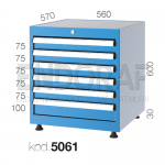 5061 KODLU 6 ÇEKMECELİ DOLAP 
