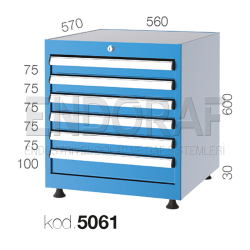 5061 KODLU 6 ÇEKMECELİ DOLAP 