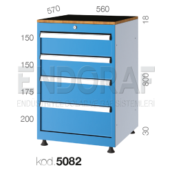 5082 KODLU 4 ÇEKMECELİ DOLAP 