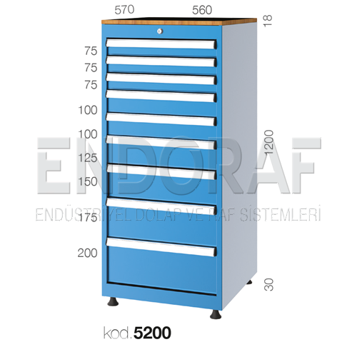 5200 KODLU 9 ÇEKMECELİ DOLAP 5200 5200 KODLU 9 ÇEKMECELİ DOLAP 5200