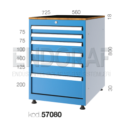 57080 KODLU 6 ÇEKMECELİ DOLAP 