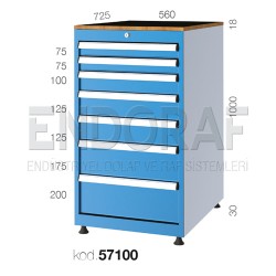 57100 KODLU 7 ÇEKMECELİ DOLAP
