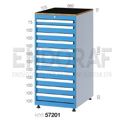 57201 KODLU 11 ÇEKMECELİ DOLAP