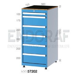 57202 KODLU 6 ÇEKMECELİ DOLAP