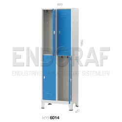 6014 KODLU DAR TİP 4′LÜ SOYUNMA DOLABI
