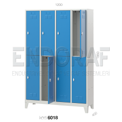 6018 KODLU DAR TİP 8′Lİ SOYUNMA DOLABI