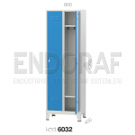 6032 KODLU DAR TİP 2′Lİ SOYUNMA DOLABI