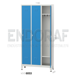 6053 KODLU ÜÇLÜ SOYUNMA DOLABI