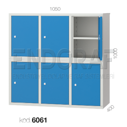 6061 KODLU 6 KAPILI PERSONEL DOLABI