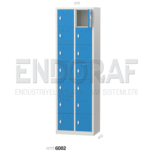 6082 KODLU 14 GÖZLÜ PERSONEL DOLABI