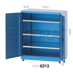 6213 KODLU 3 SABİT RAFLI MALZEME DOLABI