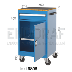 6805 KODLU 1 ÇEKMECELİ KAPILI DOLAP
