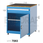 7083 KODLU 1 ÇEKMECE 1 KAPILI DOLAP