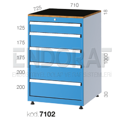 7102 KODLU 5 ÇEKMECELİ DOLAP