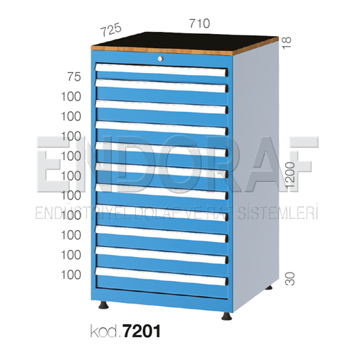 11 ÇEKMECELİ DOLAP 7201 11 ÇEKMECELİ DOLAP 7201