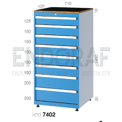 7402 KODLU 8 ÇEKMECELİ DOLAP