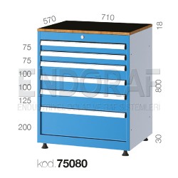 75080 KODLU 6 ÇEKMECELİ DOLAP
