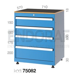 75082 KODLU 4 ÇEKMECELİ DOLAP
