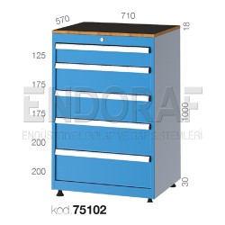 75102 KODLU 5 ÇEKMECELİ DOLAP