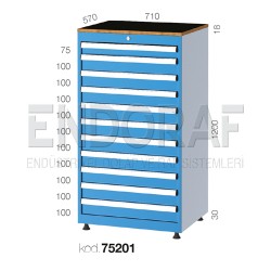 75201 KODLU 11 ÇEKMECELİ DOLAP