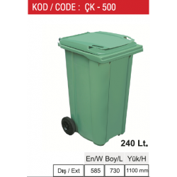 ÇK-500 PLASTİK ÇÖP KONTEYNIRI