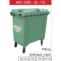 ÇK-770 PLASTİK ÇÖP KONTEYNIRI