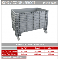 5500 T PLASTİK TAŞIMA KASASI