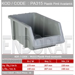 PA315 Plastik Pimli Avadanlık