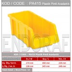 PA415 Plastik Pimli Avadanlık