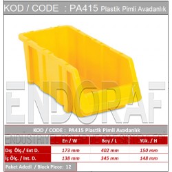 PA415 Plastik Pimli Avadanlık